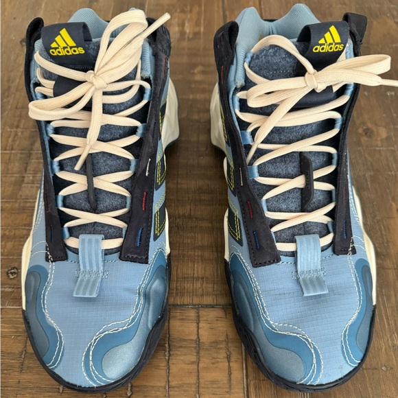 Women's adidas Exhibit B Candace Parker Mid Top Basketball Shoes GZ2375 Blue - Picture 9 of 10